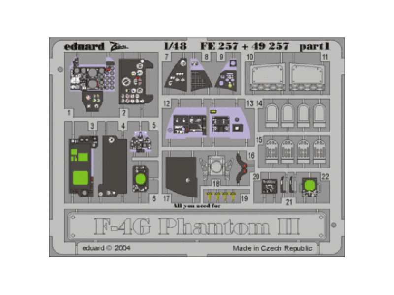  F-4G 1/48 - Hasegawa - blaszki - zdjęcie 1