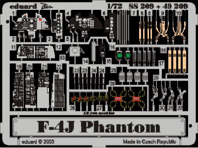  F-4J 1/72 - Hasegawa - blaszki - zdjęcie 1