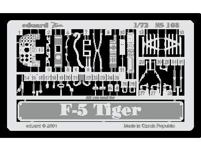  F-5E Tiger 1/72 - Italeri - blaszki - zdjęcie 1