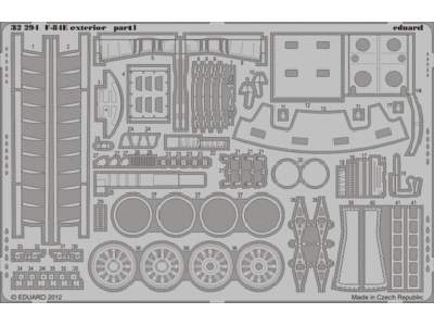  F-84E exterior 1/32 - Hobby Boss - blaszki - zdjęcie 1