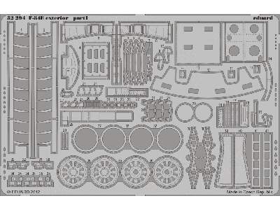  F-84E exterior 1/32 - Hobby Boss - blaszki - zdjęcie 2