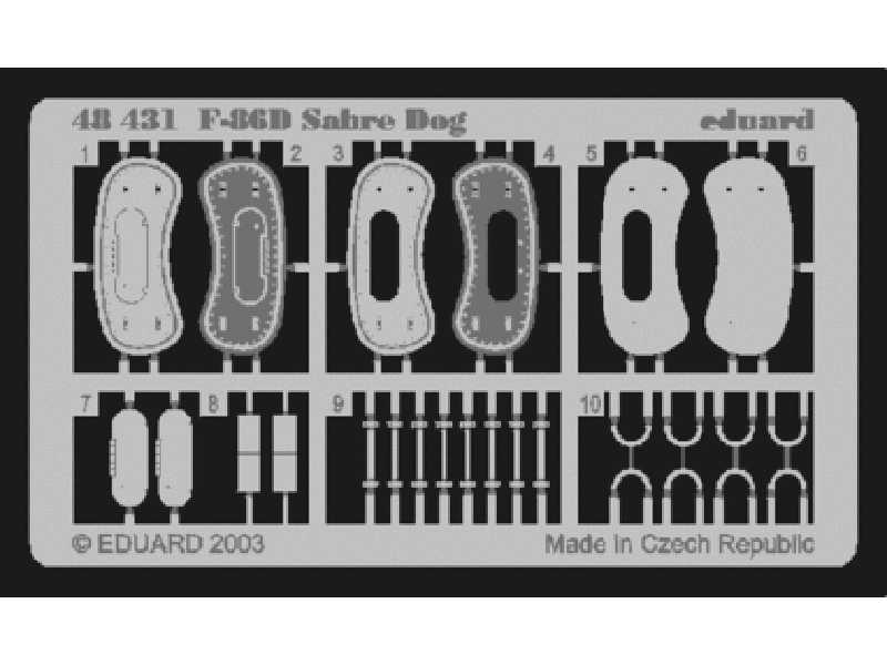 F-86D F. O.D. 1/48 - Promodeller - blaszki - zdjęcie 1 F-86D F. O.D. 1/48 - Promodeller - blaszki - zdjęcie 1