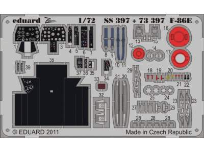  F-86E S. A. 1/72 - Airfix - blaszki - zdjęcie 1