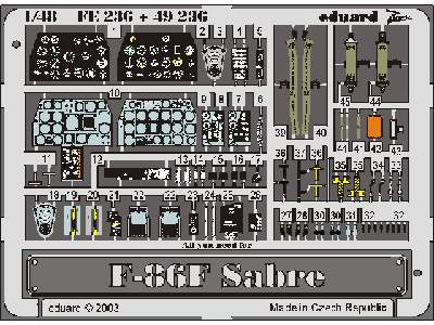  F-86F 1/48 - Hasegawa - blaszki - zdjęcie 2