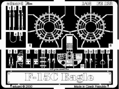  F-15 Eagle 1/48 - Academy Minicraft - blaszki - zdjęcie 1