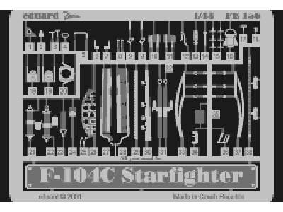  F-104C Starfighter 1/48 - Hasegawa - blaszki - zdjęcie 1