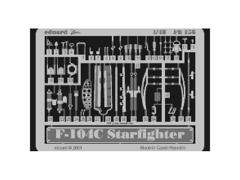 F-104C Starfighter 1/48 - Hasegawa - blaszki - zdjęcie 1 F-104C Starfighter 1/48 - Hasegawa - blaszki - zdjęcie 1