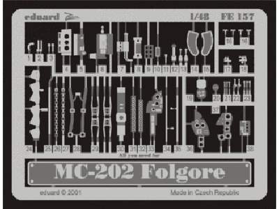  MC 202 Folgore 1/48 - Hasegawa - blaszki - zdjęcie 1