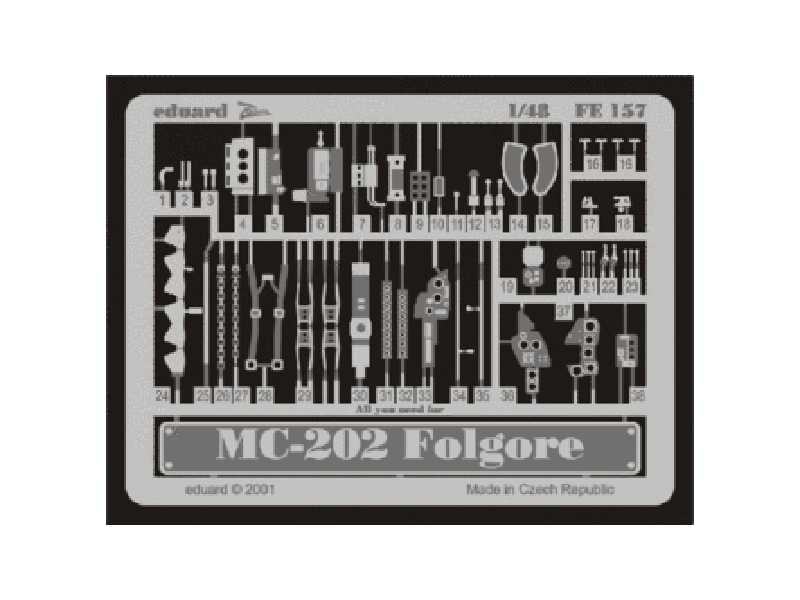 MC 202 Folgore 1/48 - Hasegawa - blaszki - zdjęcie 1 MC 202 Folgore 1/48 - Hasegawa - blaszki - zdjęcie 1