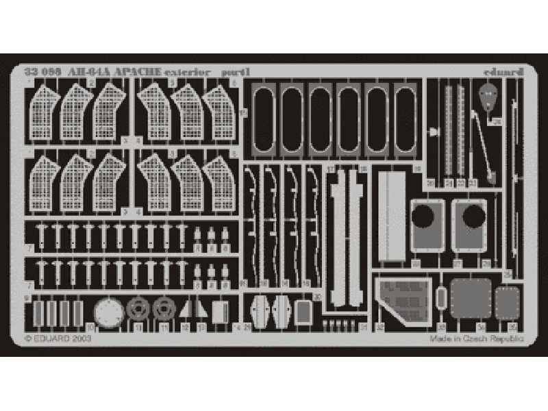  AH-64A exterior 1/32 - Kangan - blaszki - zdjęcie 1