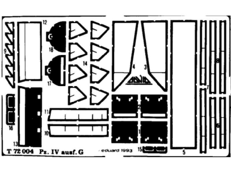  Pz. IV Ausf. G 1/72 - Esci - blaszki - zdjęcie 1