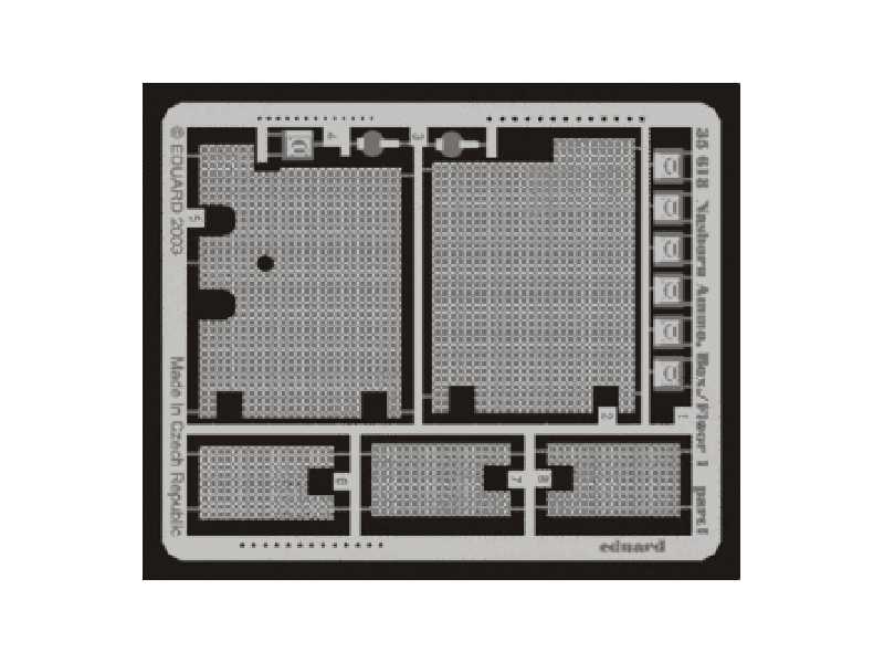  Nashorn Ammo.  Box/ Floor 1 1/35 - Dragon - blaszki - zdjęcie 1