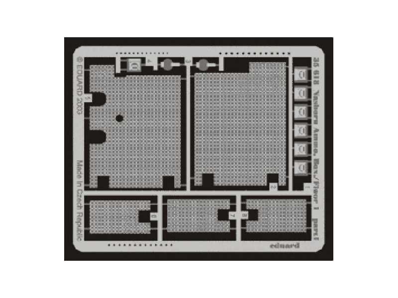 Nashorn Ammo. Box/ Floor 1 1/35 - Dragon - blaszki - zdjęcie 1 Nashorn Ammo. Box/ Floor 1 1/35 - Dragon - blaszki - zdjęcie 1