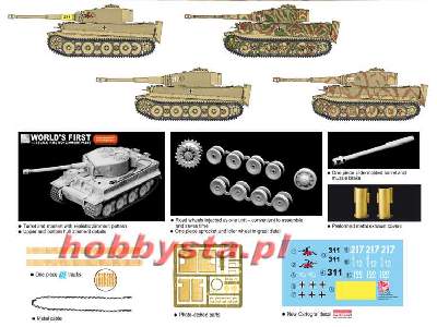 Sd. fz. 181 Ausf. E Tiger I Mid Production w/Zimmerit - zdjęcie 2