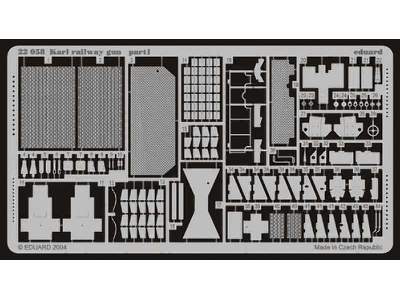  Karl railway gun 1/72 - Hasegawa - blaszki - zdjęcie 1