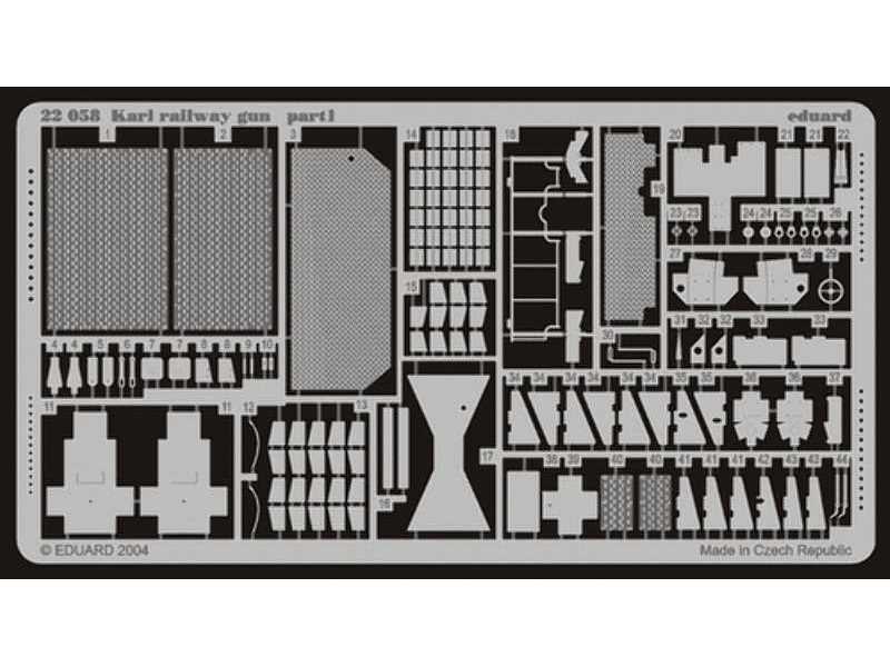 Karl railway gun 1/72 - Hasegawa - blaszki - zdjęcie 1 Karl railway gun 1/72 - Hasegawa - blaszki - zdjęcie 1