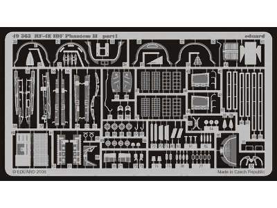  RF-4E IDF Phantom II 1/48 - Hasegawa - blaszki - zdjęcie 2