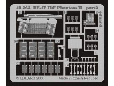  RF-4E IDF Phantom II 1/48 - Hasegawa - blaszki - zdjęcie 3