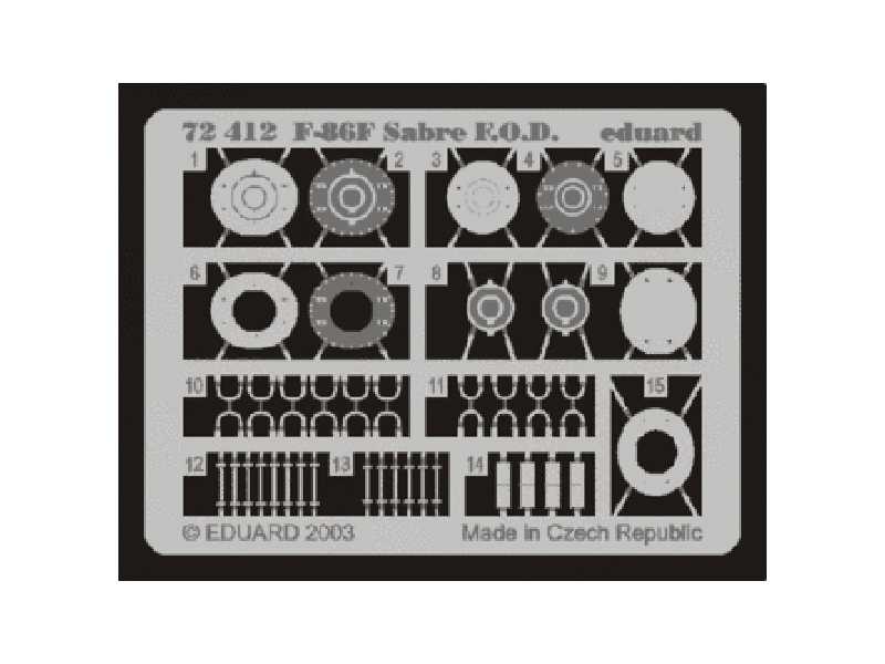 F-86F F. O.D. 1/72 - Fujimi - blaszki - zdjęcie 1 F-86F F. O.D. 1/72 - Fujimi - blaszki - zdjęcie 1