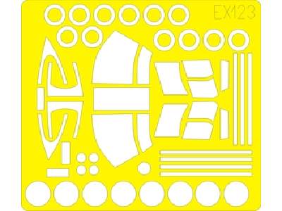  Kv-107 II Shirasagi 1/48 - Academy Minicraft - maski - zdjęcie 1