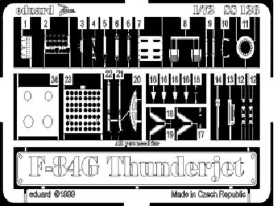  F-84G Thunderjet 1/72 - Tamiya - blaszki - zdjęcie 1