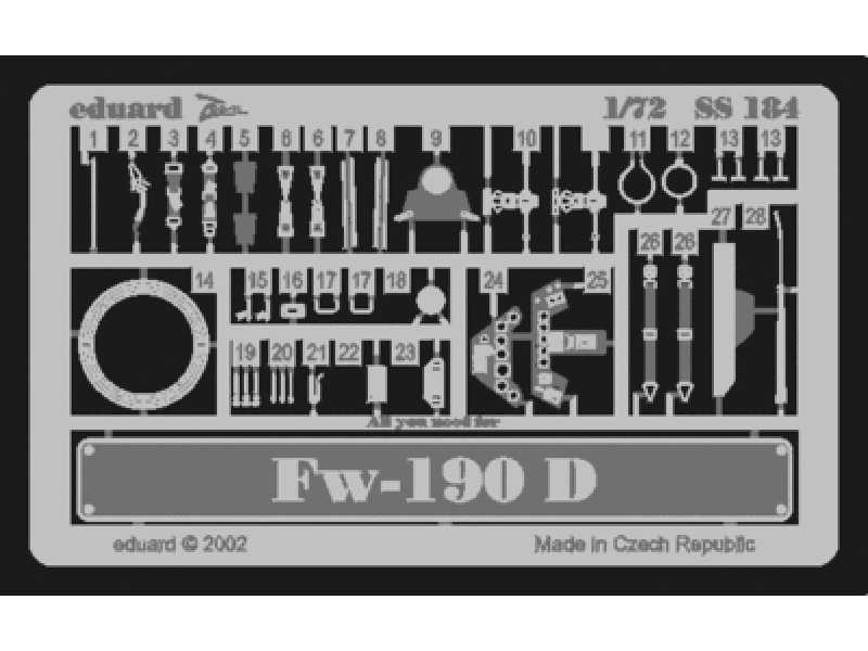 Fw 190D 1/72 - Tamiya - blaszki - zdjęcie 1 Fw 190D 1/72 - Tamiya - blaszki - zdjęcie 1