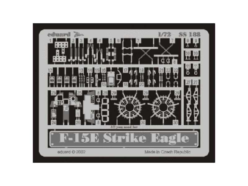 F-15E Strike Eagle 1/72 - Hasegawa - blaszki - zdjęcie 1 F-15E Strike Eagle 1/72 - Hasegawa - blaszki - zdjęcie 1
