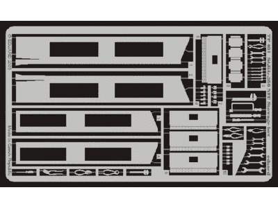  Sd. Kfz.250 NEU stowage box 1/35 - Dragon - blaszki - zdjęcie 1