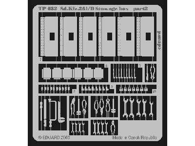  Sd. Kfz.251 Ausf. D stowage box 1/35 - Tamiya - blaszki - zdjęcie 3
