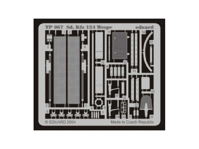  Sd. Kfz.124 Wespe 1/35 - Tamiya - blaszki - zdjęcie 1