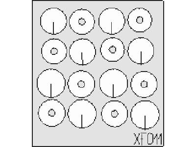  WWI Wheel Discs 1/48 - maski - zdjęcie 1