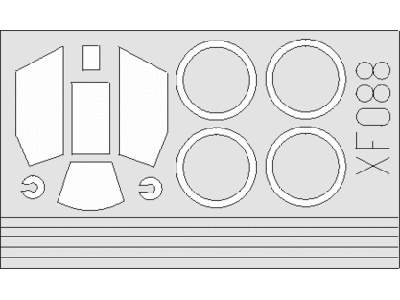  Hs 129 1/48 - Hasegawa - maski - zdjęcie 1