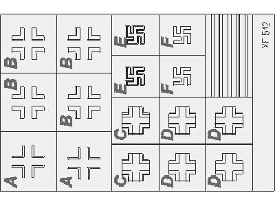  Ju 88 Night Fighters national insignia 1/48 - Dragon - maski - zdjęcie 1