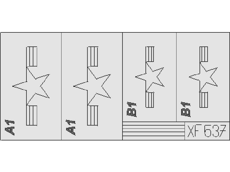 F4U Corsair Nat. Insignia Post War 1/48 - maski - zdjęcie 1 F4U Corsair Nat. Insignia Post War 1/48 - maski - zdjęcie 1