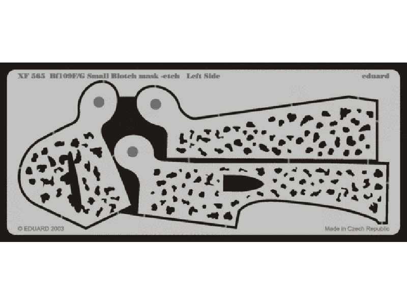 Bf 109F/ G Small Blotch mask-etch 1/48 - maski - zdjęcie 1 Bf 109F/ G Small Blotch mask-etch 1/48 - maski - zdjęcie 1