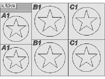  F4F Wildcat Nat.  Insignia 1941-43 1/32 - maski - zdjęcie 1