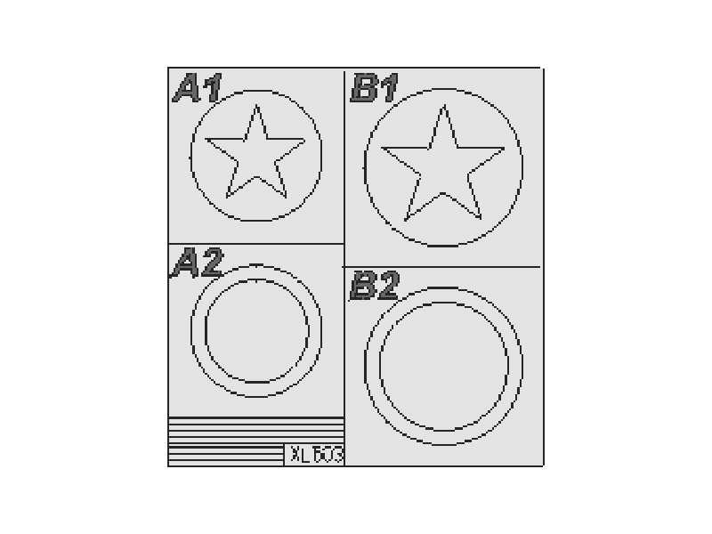 F4U Nat. Insignia 1941-43 1/32 - maski - zdjęcie 1 F4U Nat. Insignia 1941-43 1/32 - maski - zdjęcie 1