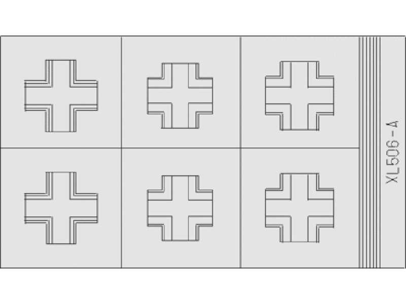 Bf 109E/ F National Insignia 1/32 - maski - zdjęcie 1 Bf 109E/ F National Insignia 1/32 - maski - zdjęcie 1