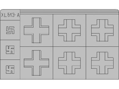  Bf 109G/ K National Insignia 1944 1/32 - maski - zdjęcie 1