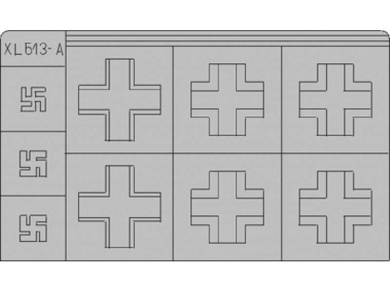 Bf 109G/ K National Insignia 1944 1/32 - maski - zdjęcie 1 Bf 109G/ K National Insignia 1944 1/32 - maski - zdjęcie 1
