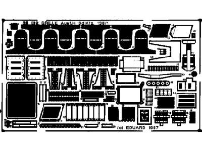  Grille Ausf. H 1/35 - Dragon - blaszki - zdjęcie 1