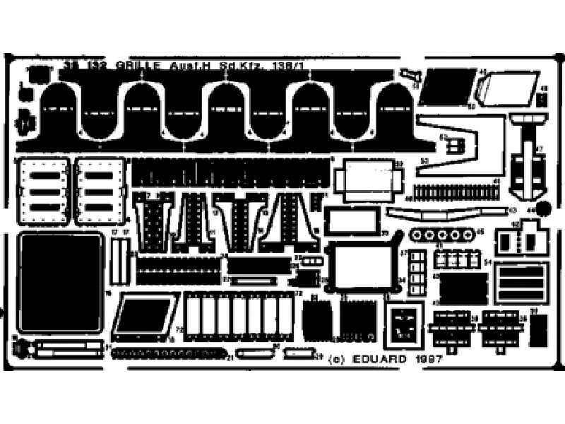  Grille Ausf. H 1/35 - Dragon - blaszki - zdjęcie 1