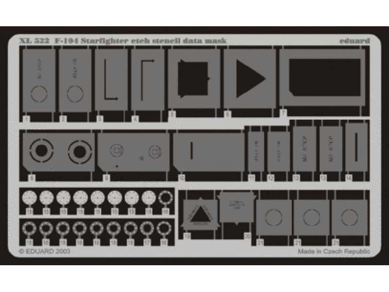 F-104 etch stencil data mask 1/32 - maski - zdjęcie 1 F-104 etch stencil data mask 1/32 - maski - zdjęcie 1