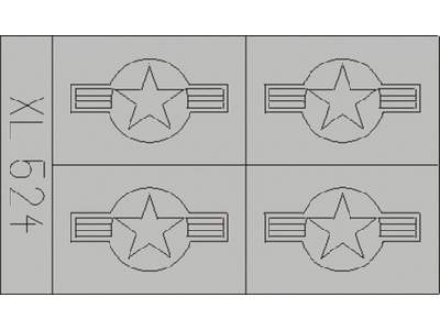  F-105 Thunderchief National Insignia 1/32 - Trumpeter - maski - zdjęcie 1