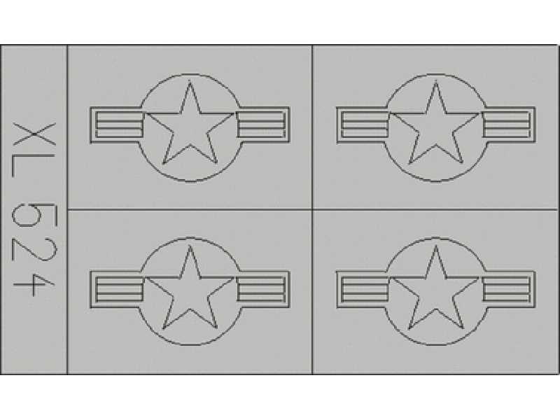 F-105 Thunderchief National Insignia 1/32 - Trumpeter - maski - zdjęcie 1 F-105 Thunderchief National Insignia 1/32 - Trumpeter - maski - zdjęcie 1