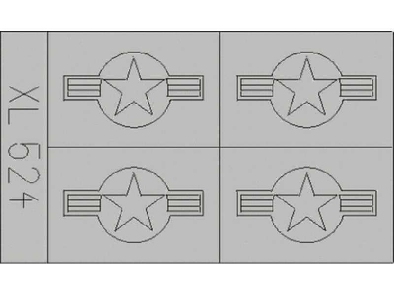  F-105 Thunderchief National Insignia 1/32 - Trumpeter - maski - zdjęcie 1