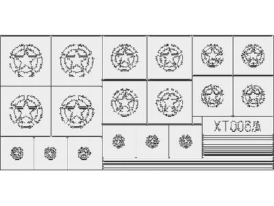  US Stars w/ segment Circle 1/35 - maski - zdjęcie 2