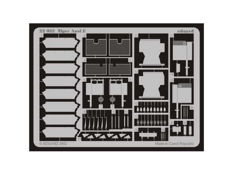 Tiger I Ausf. E 1/72 - Revell - blaszki - zdjęcie 1 Tiger I Ausf. E 1/72 - Revell - blaszki - zdjęcie 1