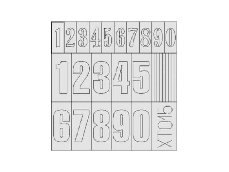  Russian Numbers 1/35 - maski - zdjęcie 1