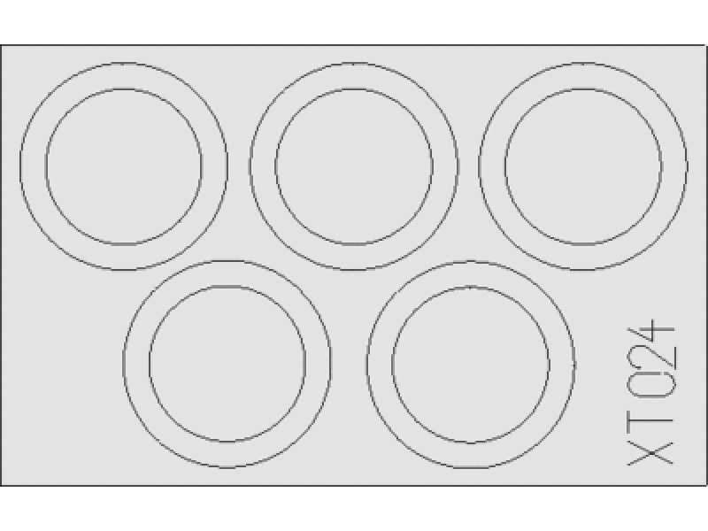 T-34/85 wheels 1/35 - Dragon - maski - zdjęcie 1 T-34/85 wheels 1/35 - Dragon - maski - zdjęcie 1